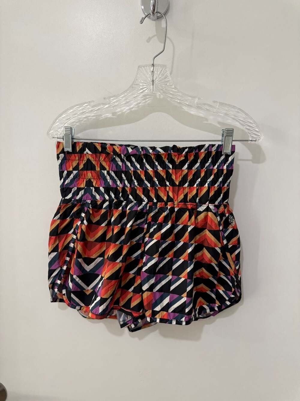 Free People FP Movement The Way Home Shorts Geometric Print Medium